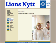 Tablet Screenshot of lionsnytt.se